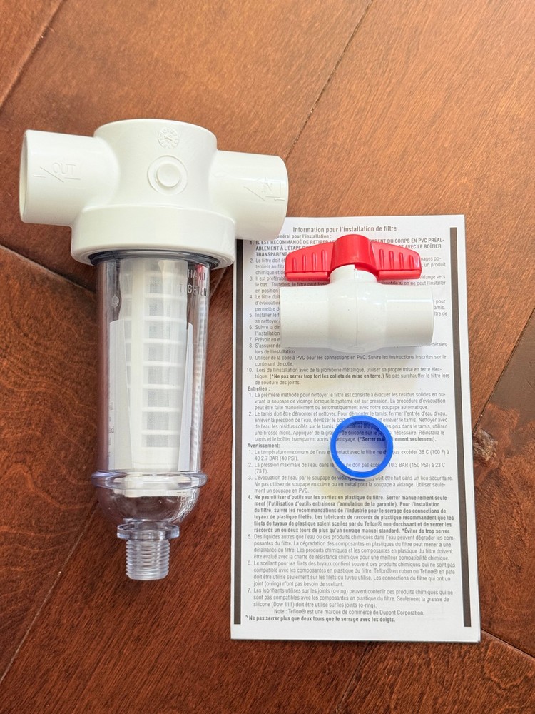 Rusco 1-60-F 1" Spin-Down Sediment Filter