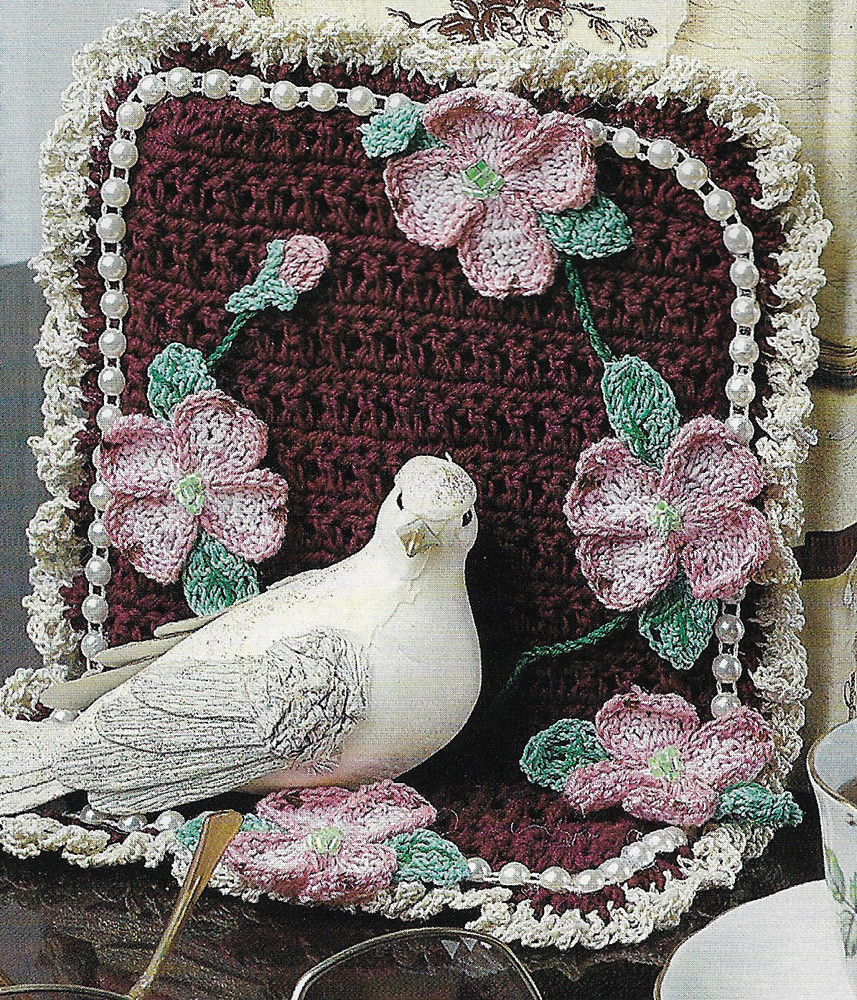 Floral Bookend Covers crochet PATTERN INSTRUCTIONS