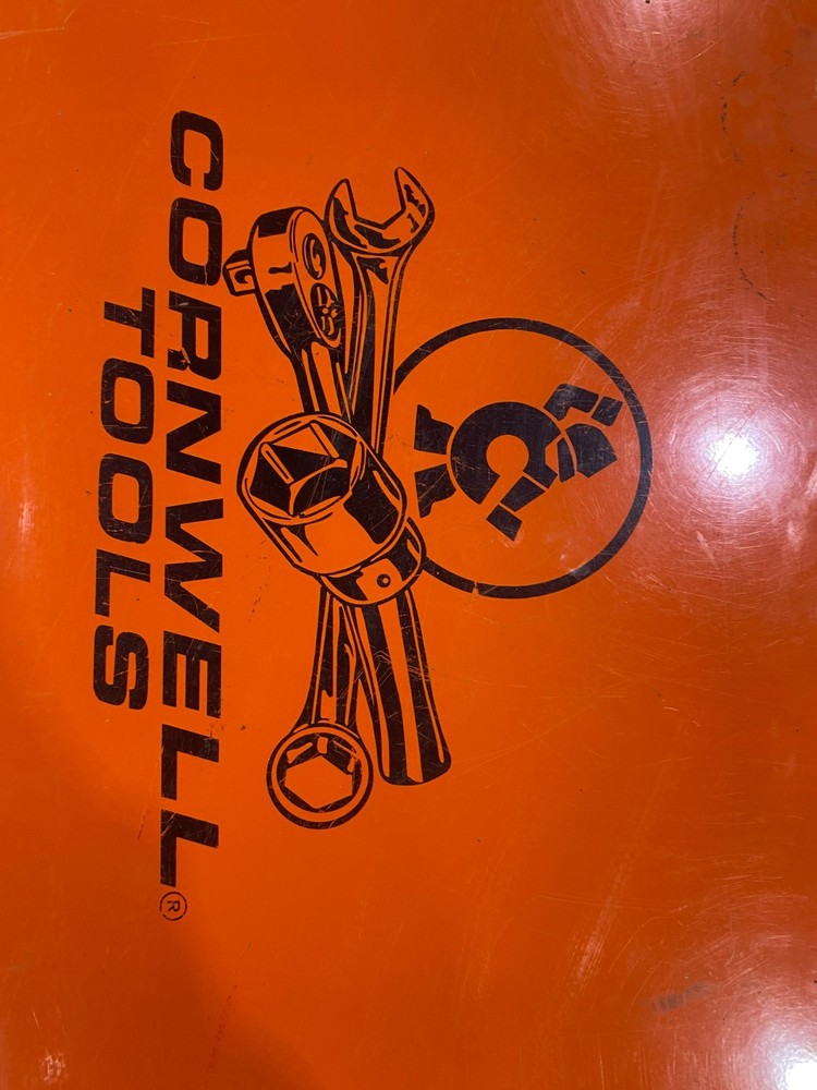 Orange Large Cornwell tool box amazing condition