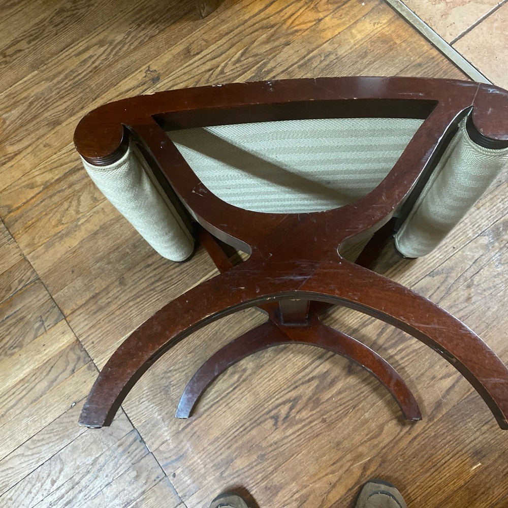 Nice Kindel Walnut 4 Legs Stool, Good Condition
