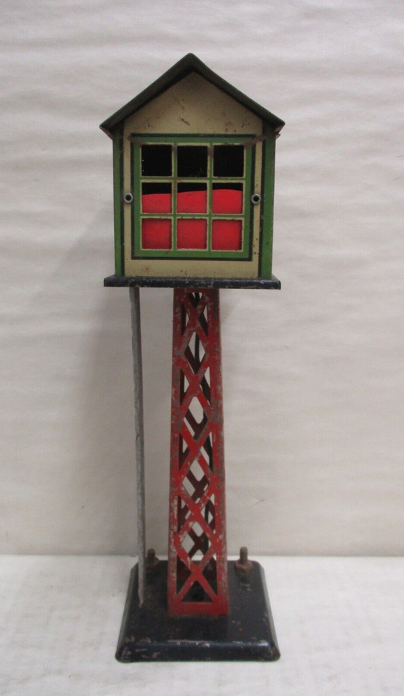 Vintage Marx #413 O Scale Lighted Switchman Yard Tower for Model Train Set