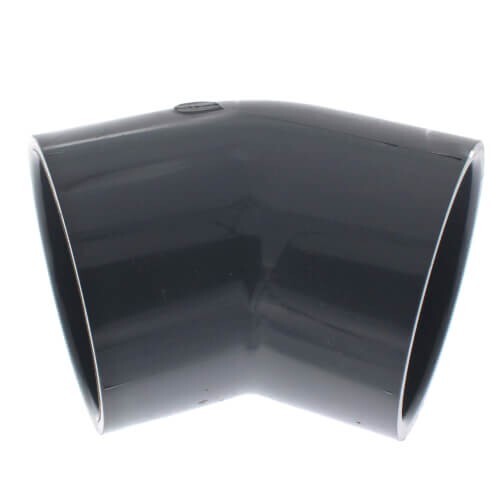 CPVC Plastic 45-Degree Elbow 2" Schedule 80 Socket x Socket End Pipe Fitting