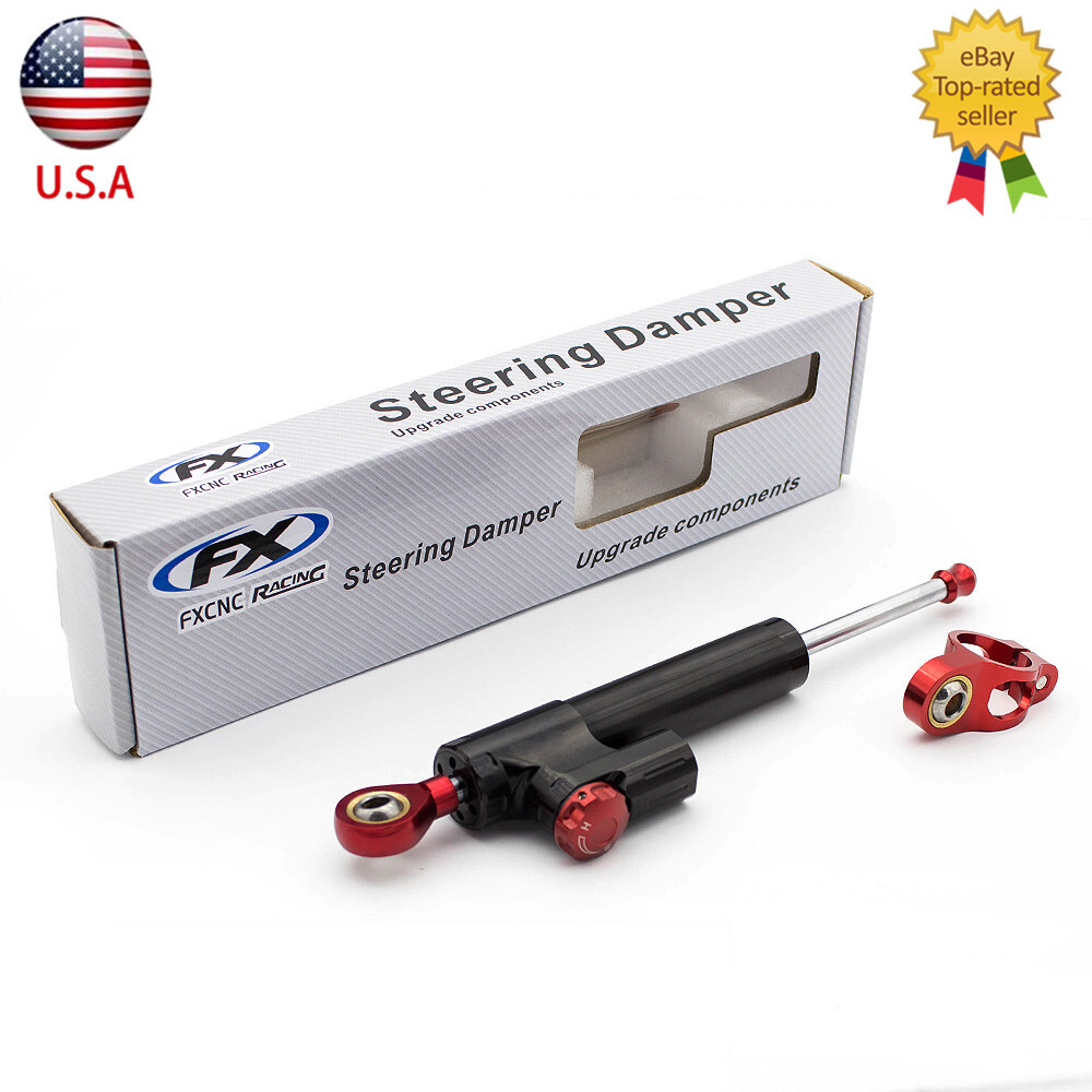 CNC Universal Shock Steering Damper Linear Stabilizer Reversed Safety Control