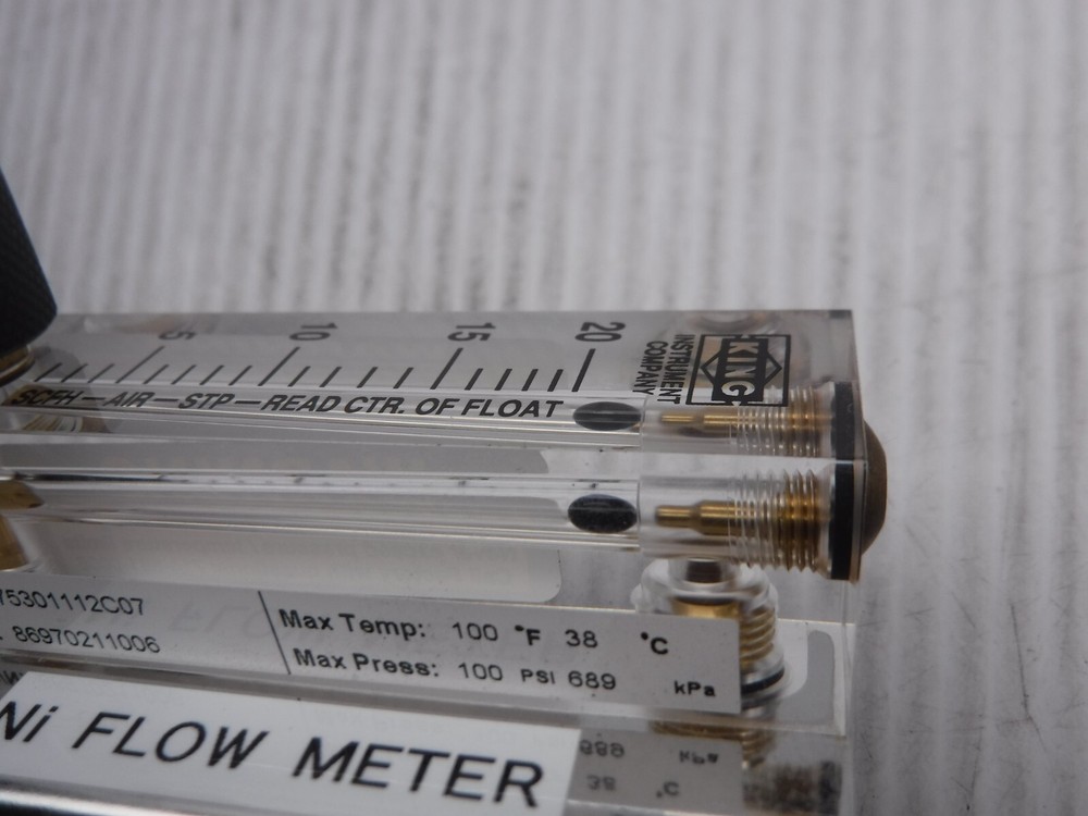 King SCFH-AIR-STP-READ CTR. Of Float Meter 75301112C07
