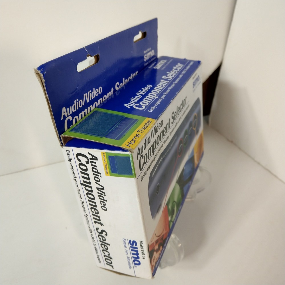 Sima SVS-14 4 Input A/V Component Selector – S-Video + RCA Connectors