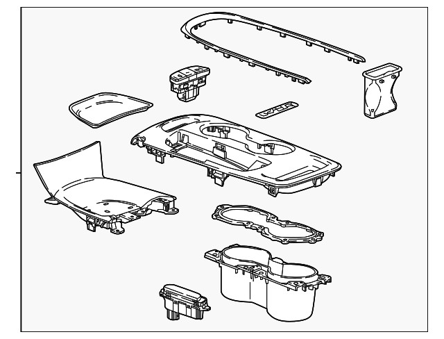 Genuine GM Shift Panel 84401355