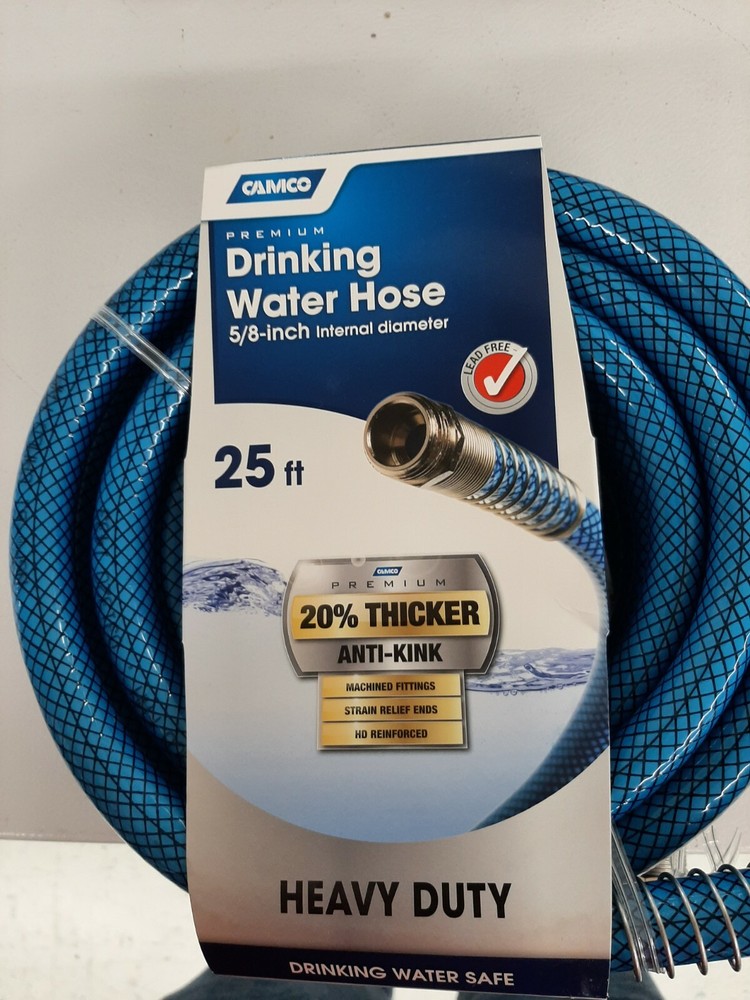 25FT 22833  Camco RV Premium Drinking Water Hose - Lead and BPA Free, Anti-Kink
