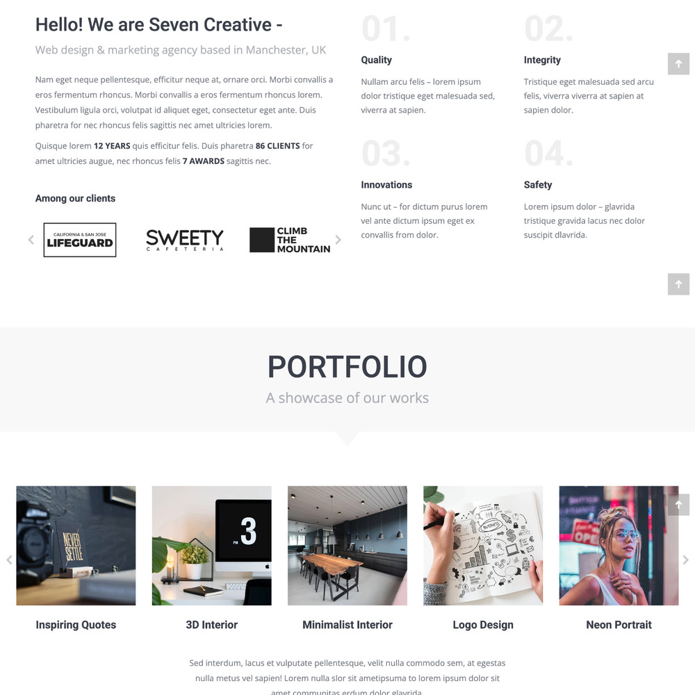 Creative Agency Website Design with Free VPS Web Hosting and Installation