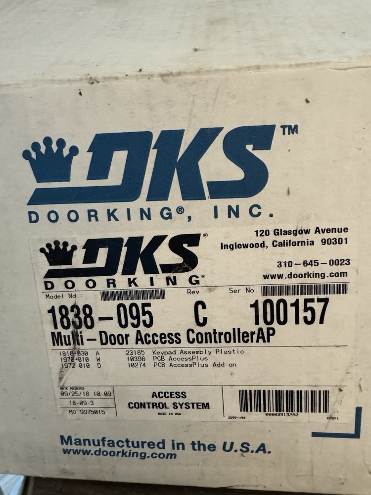 Doorking 1838-095 Access Plus Multi-Entry Door Controller