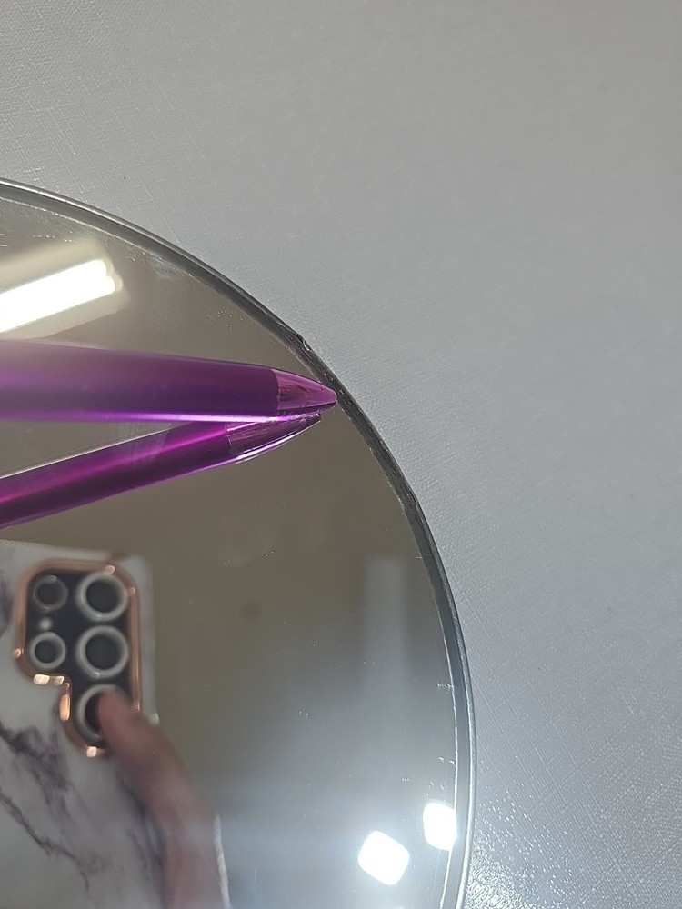 Vintage Handheld Vanity Barber Mirror Silver Toned**READ**