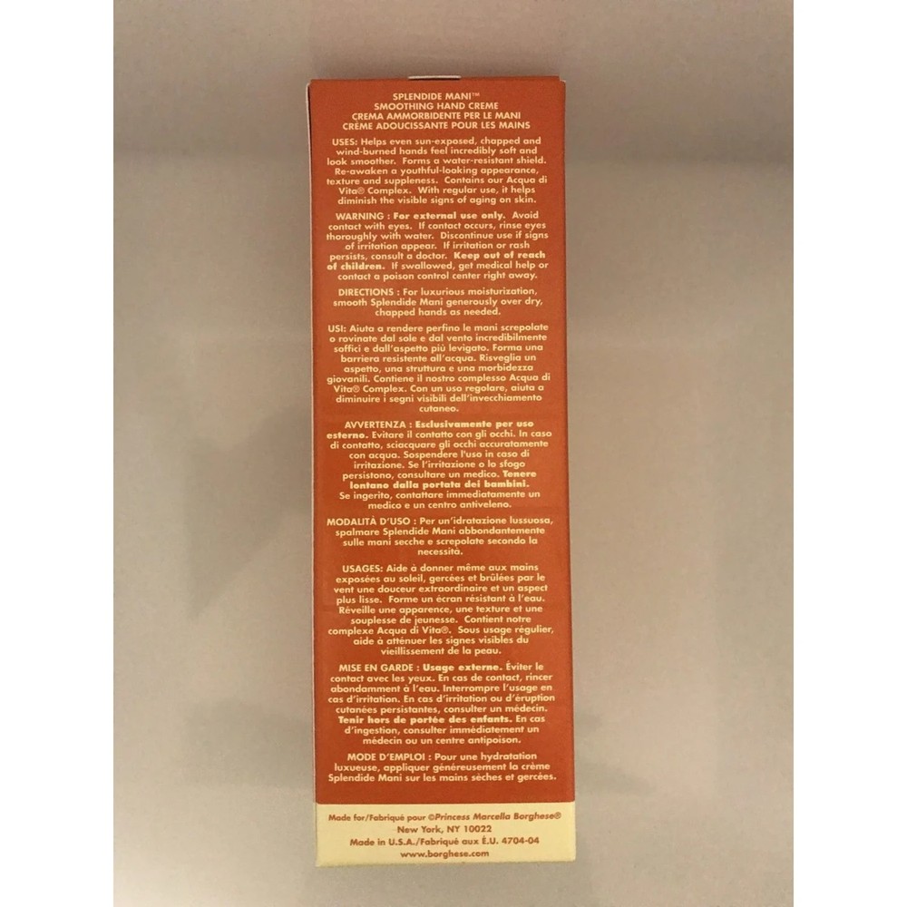 Borghese Splendide Mani Restorative Hand Creme 7 oz