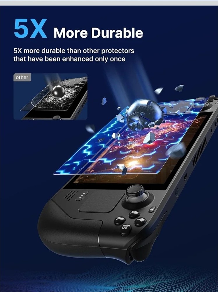 JSAUX 2-Pack Screen Protector for Steam Deck, Ultra HD Glass Protector 9H...