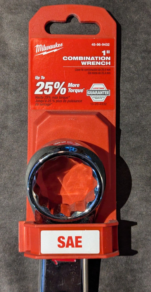Milwaukee Tool 45-96-9432 1" Sae Combination Wrench