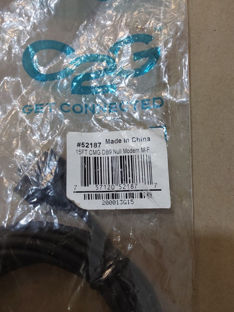 CMG DB9 NULL MODEM M-F 15FT
