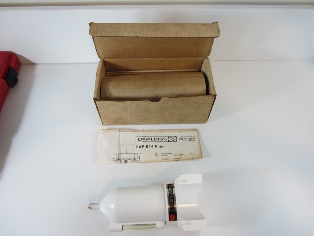 MAC TOOLS AF-140 Devilbiss Compressed Air Water Filter HAF-514 Filter NOS, USA.