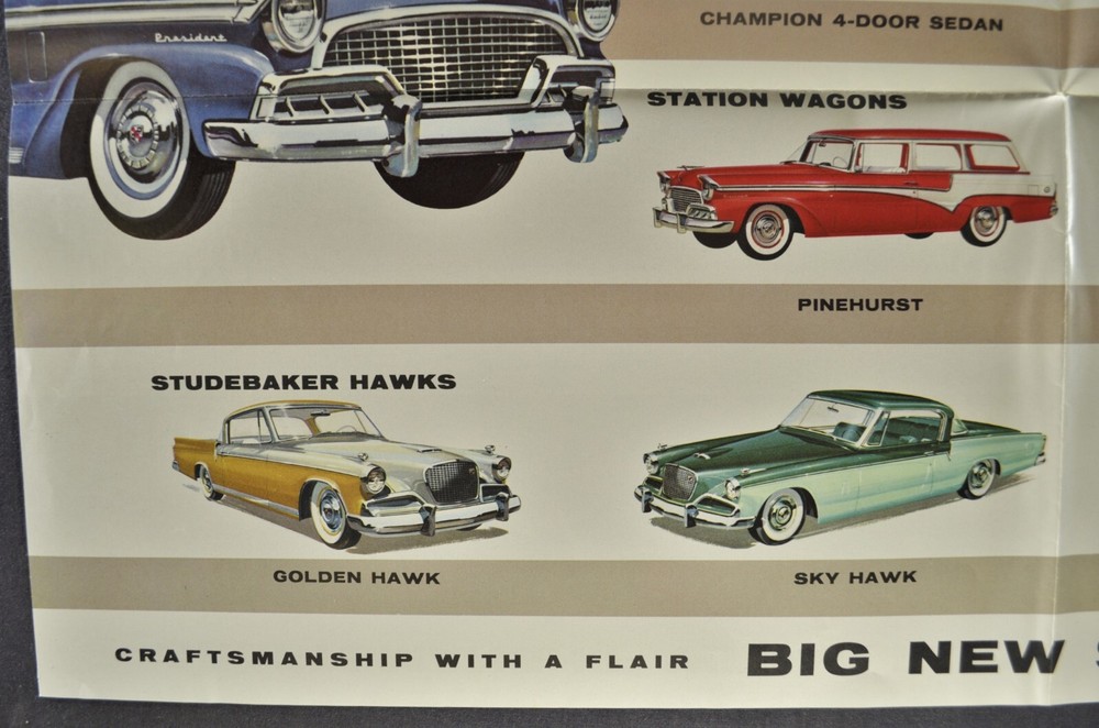1956 Studebaker Brochure Hawk President Commander Champion Excellent Original 56