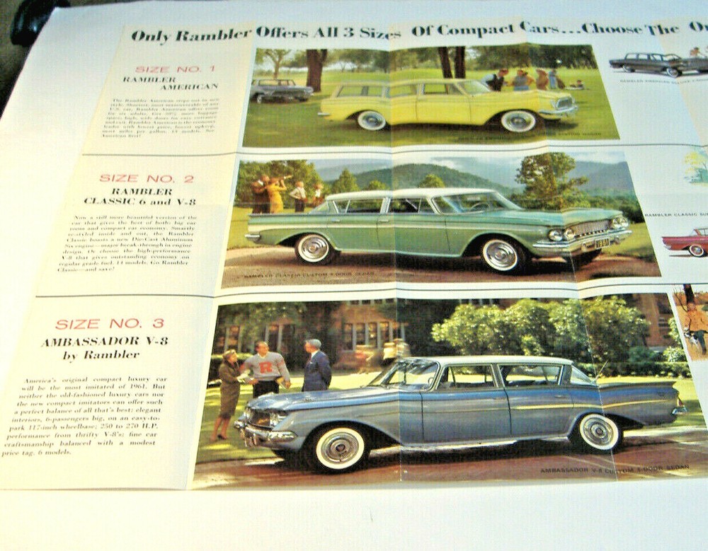 RAMBLER FOR 1961~ AUTOMOBILE BROCHURE