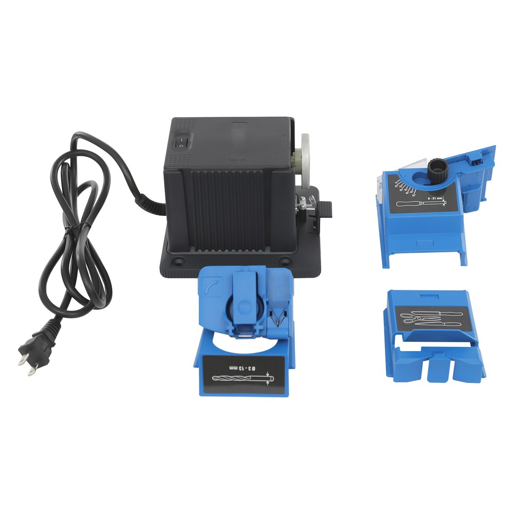 Electric Knife Sharpener Scissor Sharpening Grinder Machine Drill Chisel 3-13mm