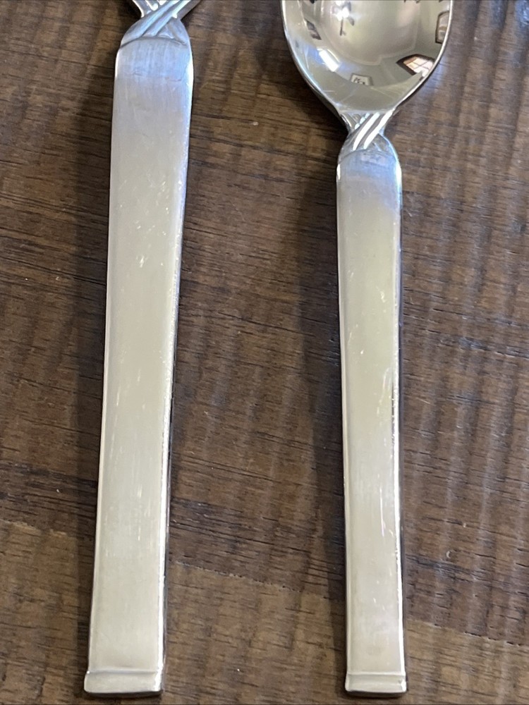 Set Of 2 Oneida Stainless SIMPLICITY Dinner Fork & Teaspoon flatware