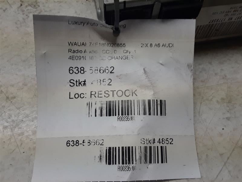 2005 2009 Audi A6 - CD Changer - 4E0035111A