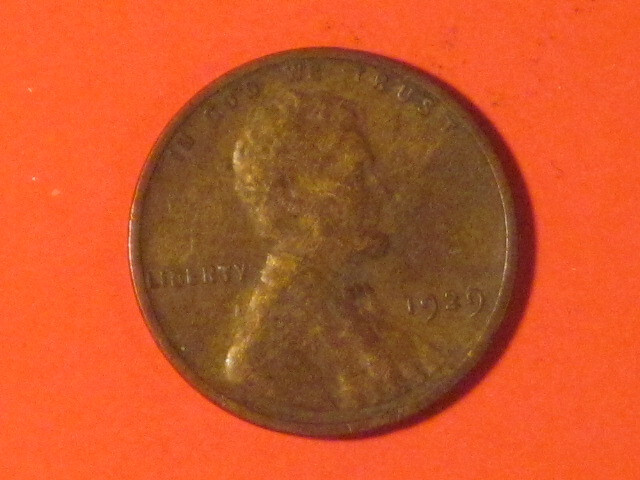 1929 Wheat Cent - Philadelphia Mint - VG