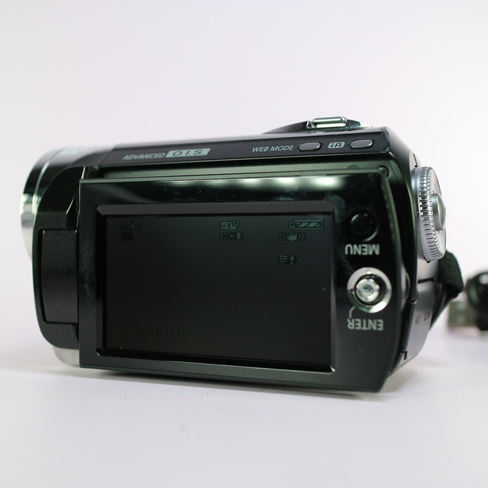 Panasonic SDR-S26 Handheld Digital Camcorder Black Tested Full Working Set