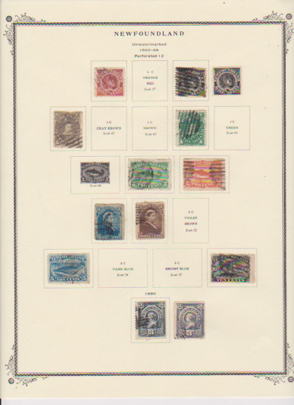 Canada Pre-Confederation Pages with Stamps