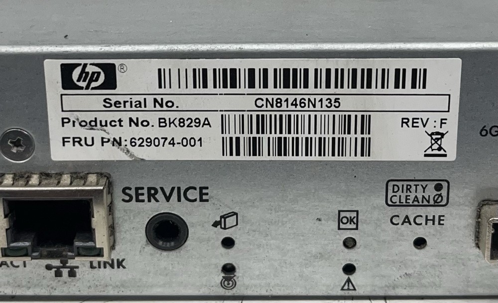 BK829A HP 629074-001 P2000 G3 iSCSI MSA Array System Controller