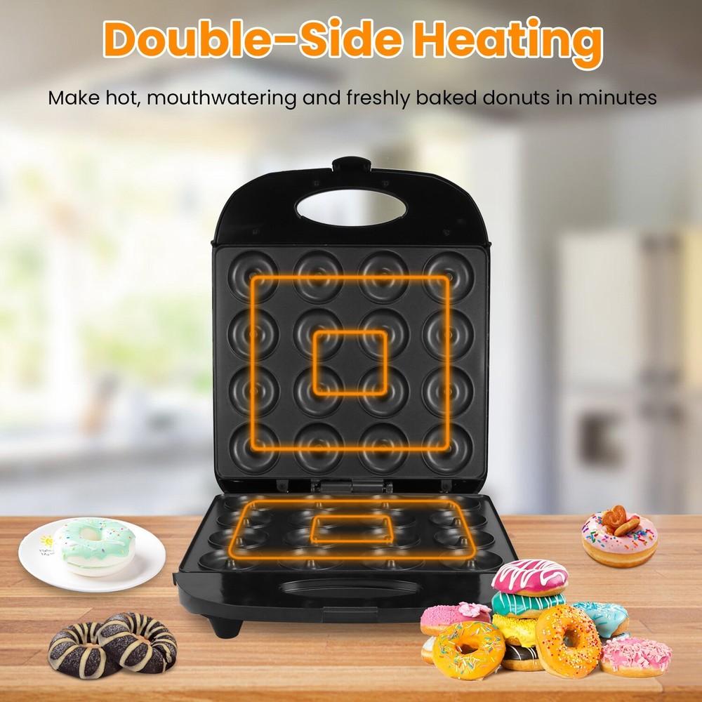 Mini Donut Maker,Donut Maker Machine for Kid-Friendly Breakfast, Snacks, Dessert