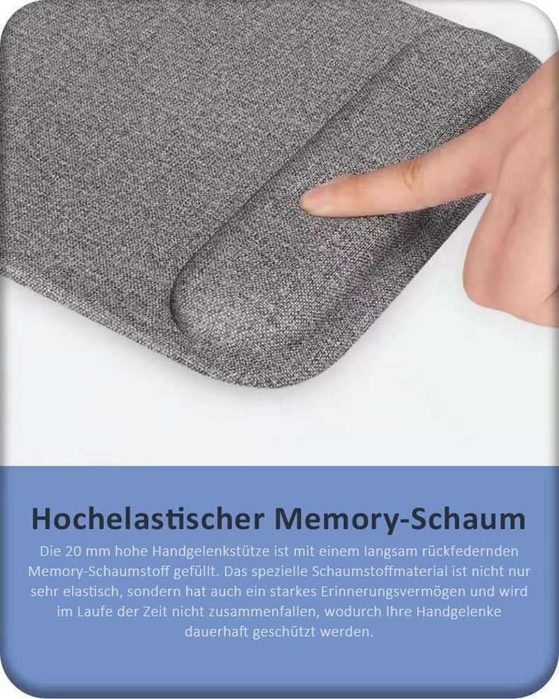 Ergonomic Mouse pad, Portable Comfortable Mouse pad, Suitable for Computers, ...