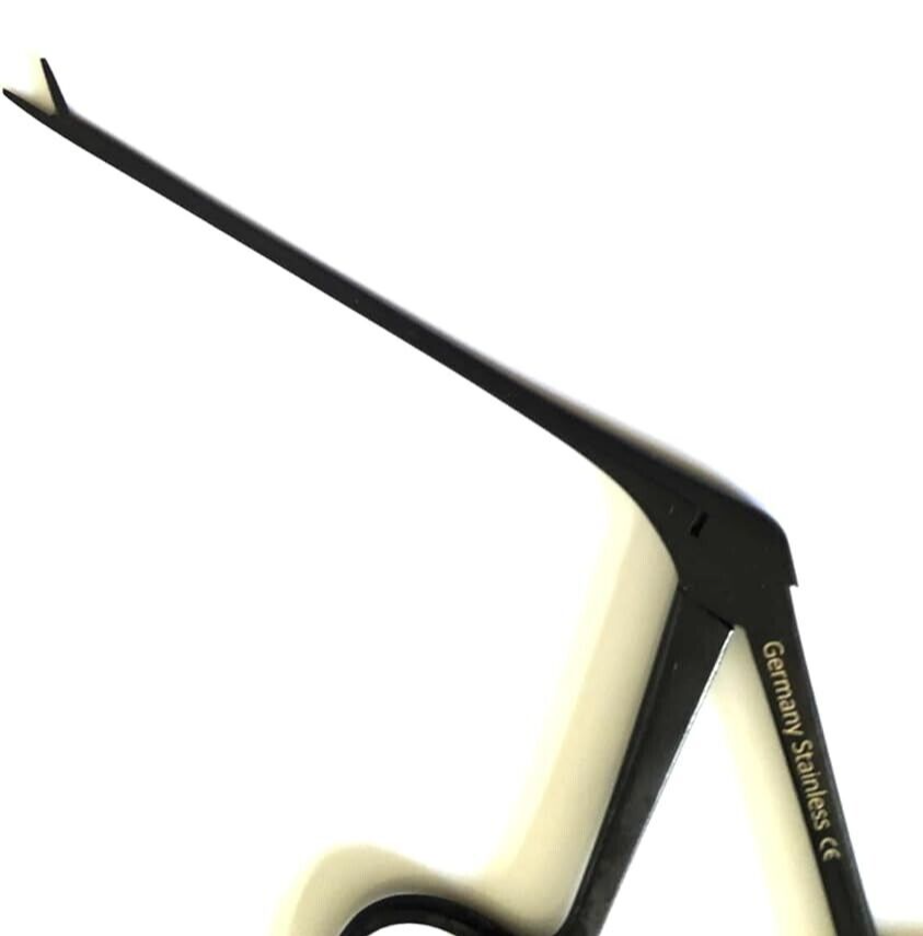 HARTMAN ALLIGATOR MICRO EAR FORCEPS 3.5" SERRATED FULL BLACK