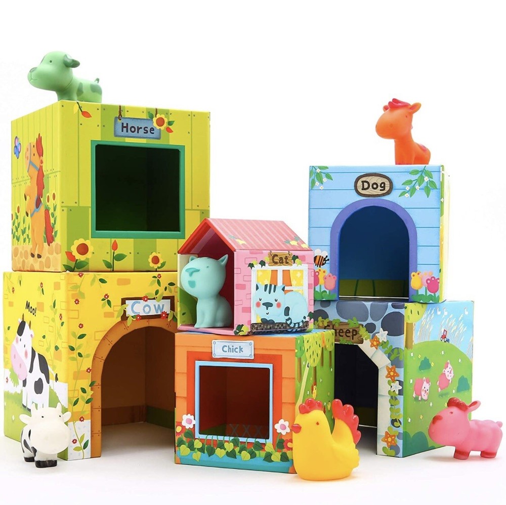 Jar Melo Stacking Cubes Developmental Toys 18 Month