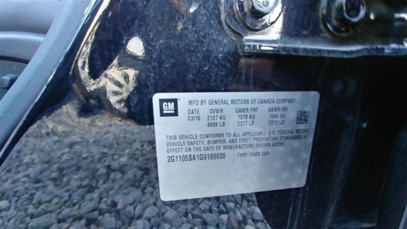 Driver Left Sun Visor Fits 14-18 IMPALA 82673