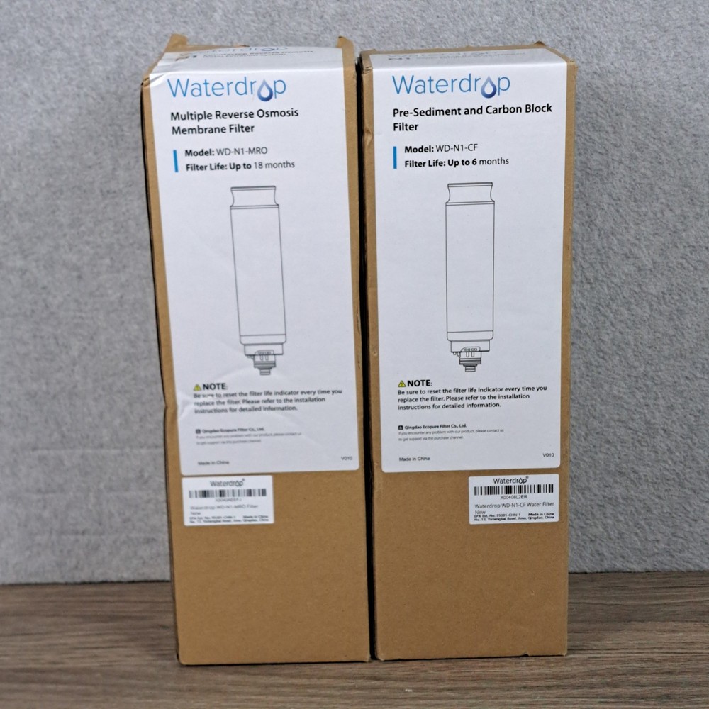 Waterdrop WD-N1-MRO & WD-N1-CF Filter Water Filtration System