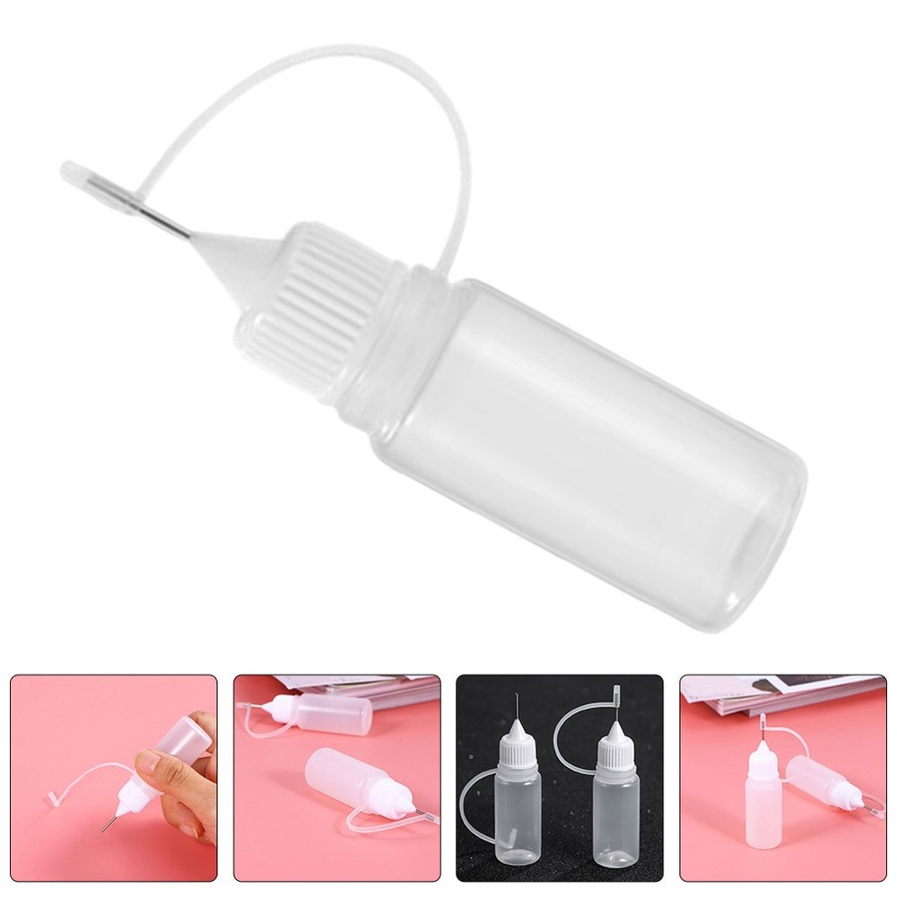 20Pcs Glue Bottles with Precision Tips for Crafts and DIY Projects