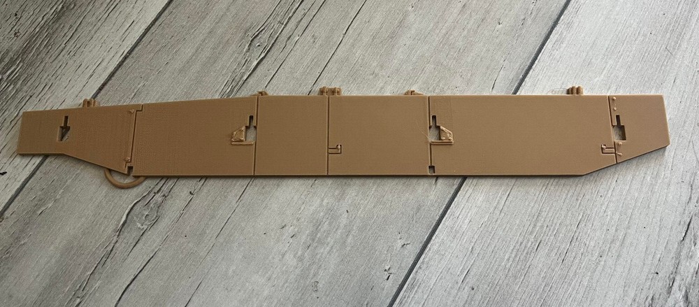 GI Joe Mauler Tank Side Skirts 3D Printed Custom