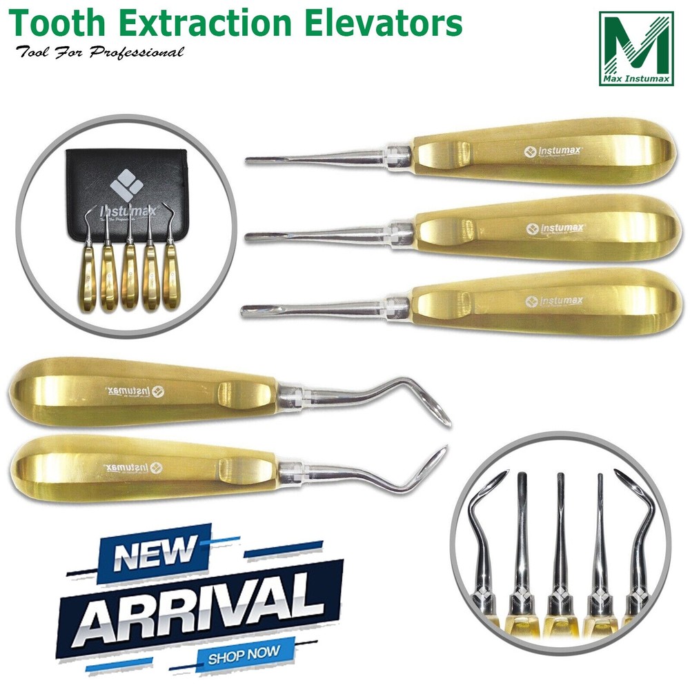 Oral Surgery Root Luxating Elevators Tooth Extraction Surgical Instruments Set