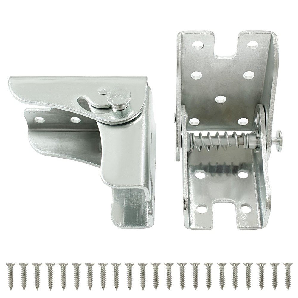 Suiwotin 2pcs Folding Hinge Bracket, Self Locking Hinges 90 Degree Foldable T...