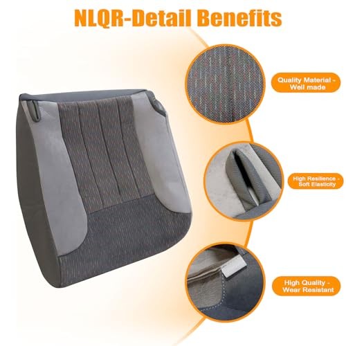 Front Driver Side Bottom Replacement Cloth Seat Cover #D5 or C3 Medium Quartz