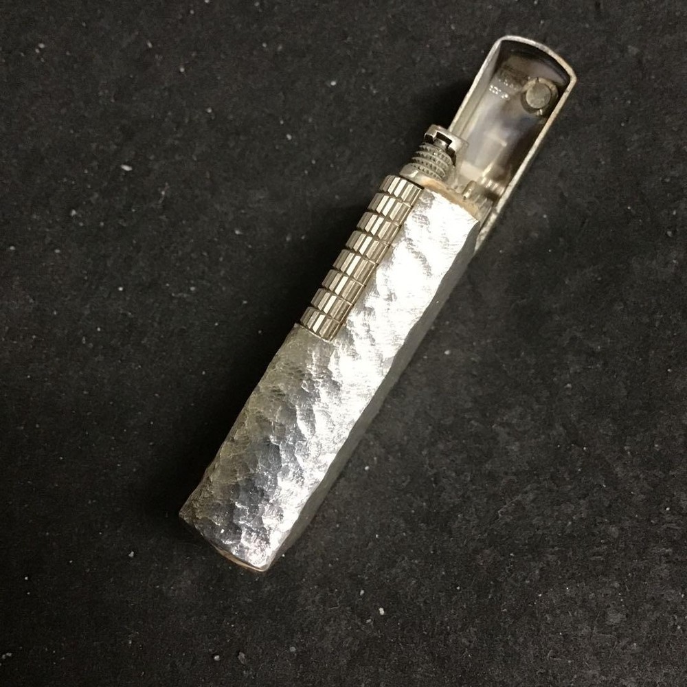 Overhauled Dunhill Rollagas lighter 70 silver with box