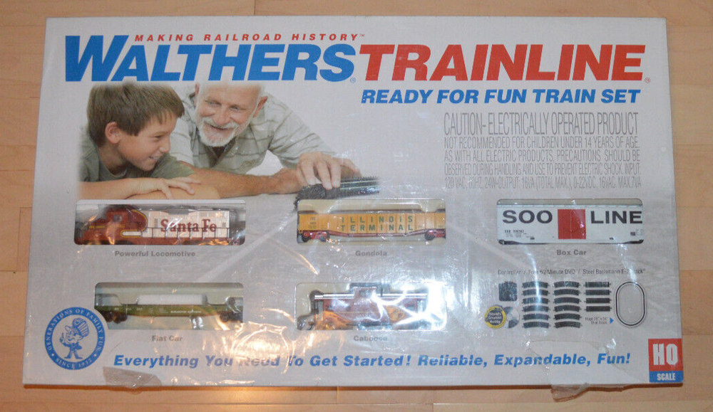 Walthers Trainline Ready For Fun Train Set 931-870 ATSF