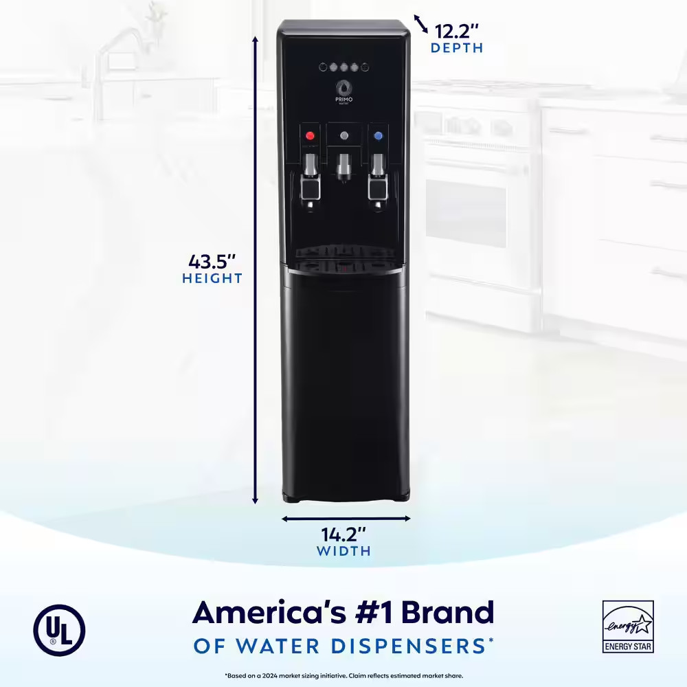 Black Bottom Load Water Dispenser Htrio