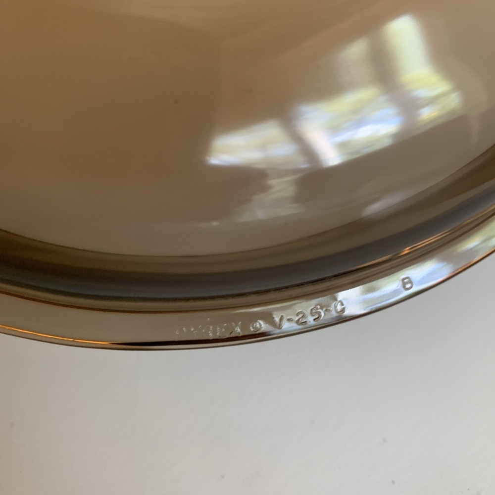 Pyrex Vision Ware Amber Lid 8" Replacement V-25-C