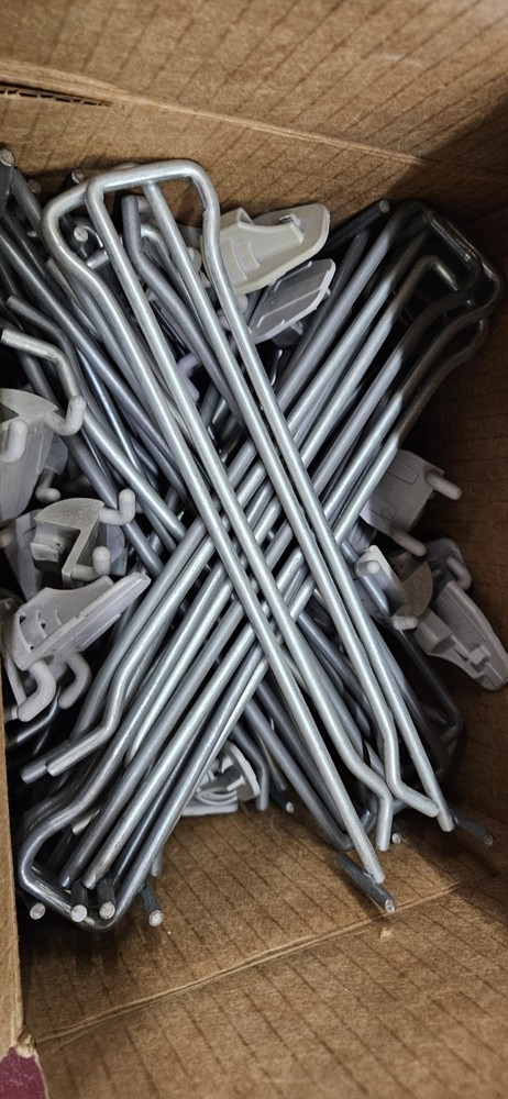 9in HD Pegboard Hooks With Tag Holder (50 Pack)