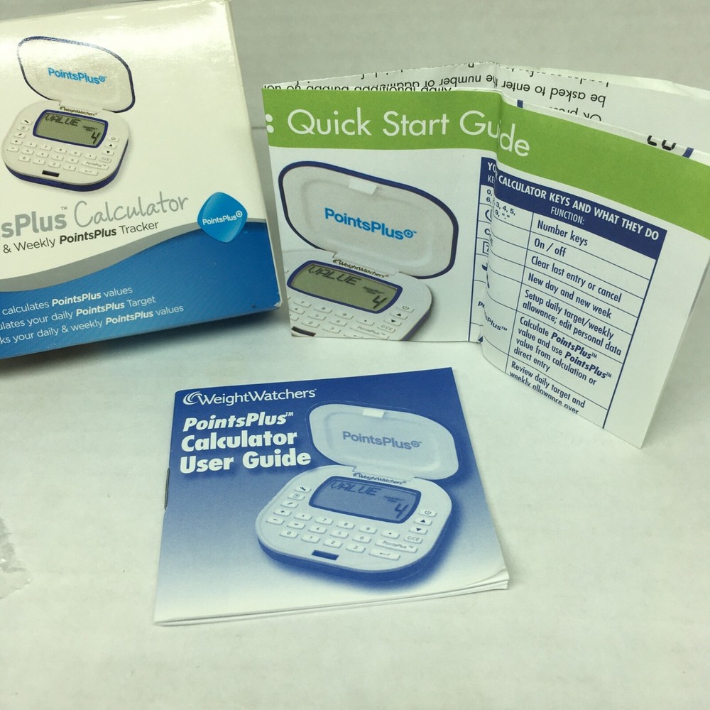 Weight Watchers Blue Points Plus Calculator Daily Weekly Tracker with User Guide
