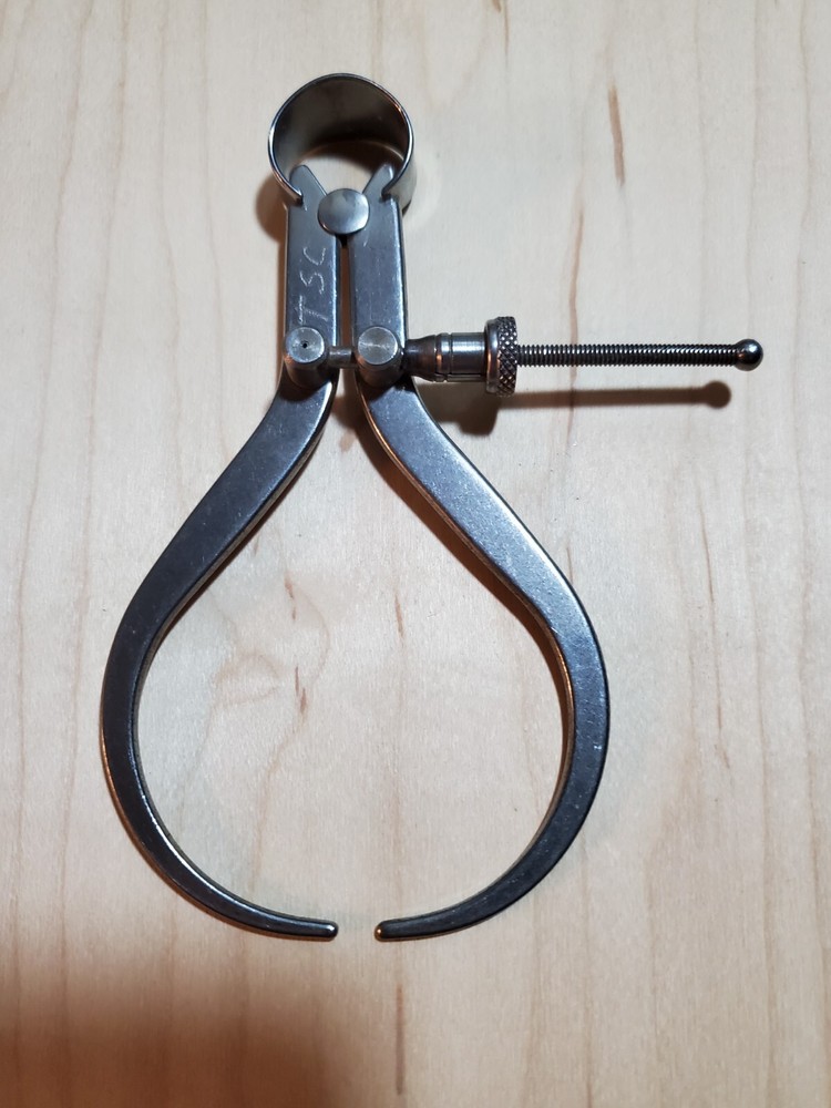 Starrett  Toolmakers 4" Outside Caliper  Size Fay Style, Quick Release Nut