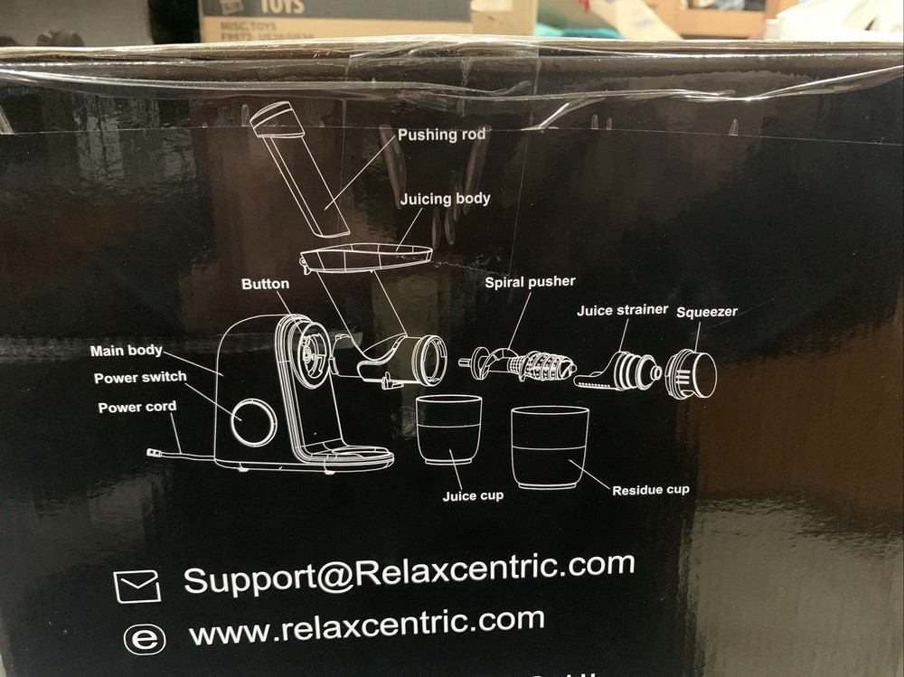 Relax-centric Juicer Machines, Slow Masticating Juicer White