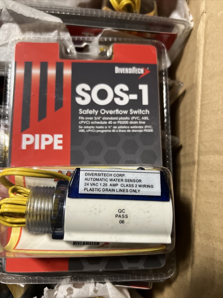 New DiversiTech SOS-1 Automatic Water Condensate Level Sensor Assembly 3/4"