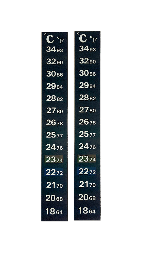 2 Pack Adhesive Thermometer Strips Fermentation - Kombucha, Wine, Beer. Aquarium