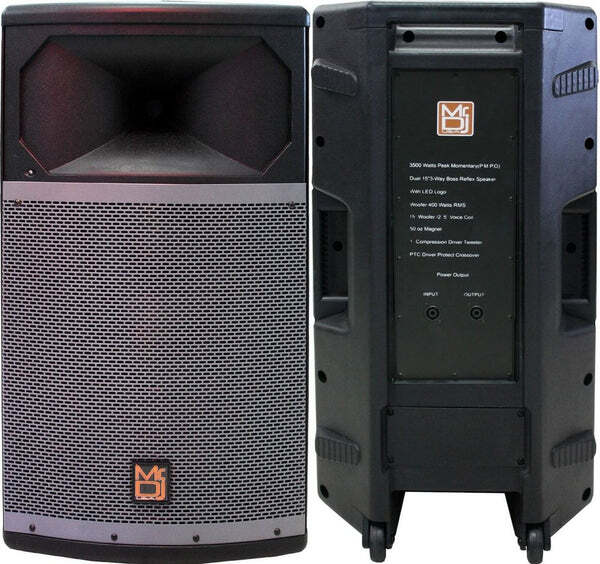 MR DJ PRO115S Passive Speaker Powerful 15" Full Range Passive Speaker